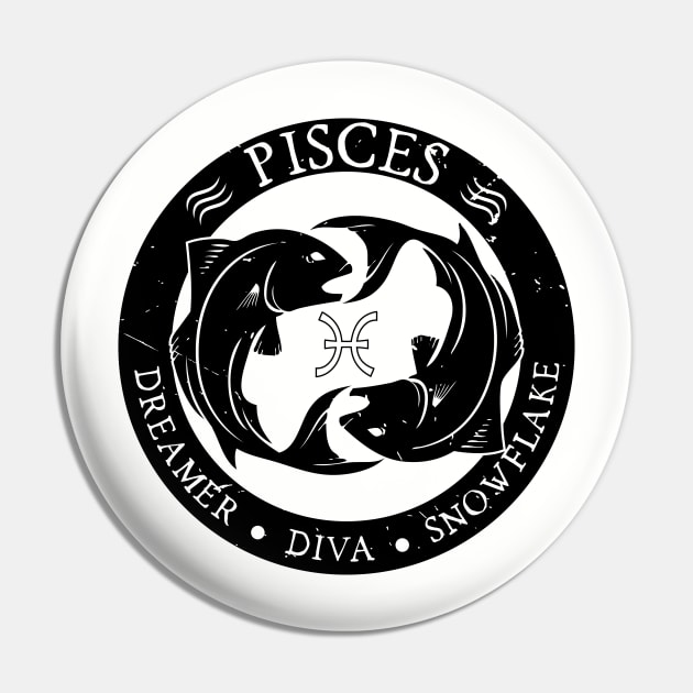 Savage Pisces Zodiac Antisocial Astrology Pin by atomguy