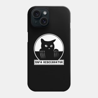 Scratching cat design Phone Case