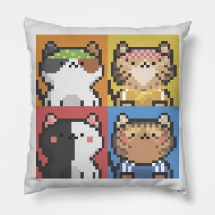 Pixel Cat Tile 013 Pillow