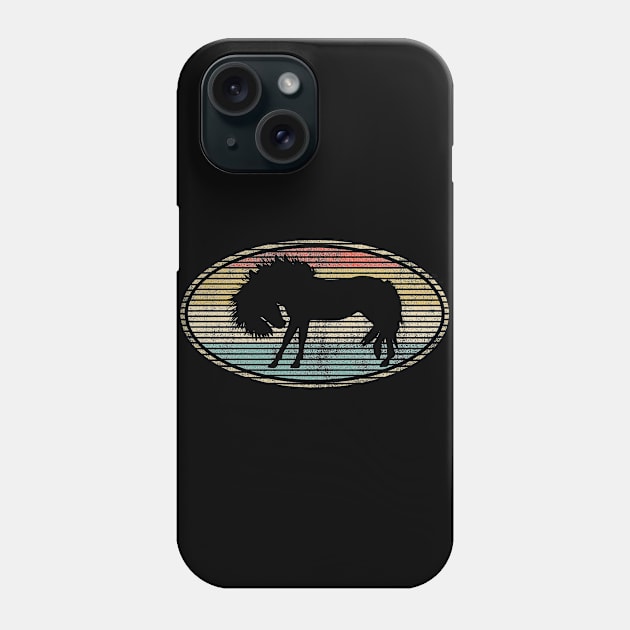 Horse Lovers. Funny Vintage Animals Lovers Design Phone Case by FromHamburg