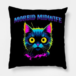 Morbid Midwife Doula Cat Pillow