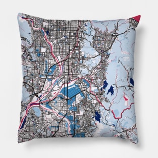 Kyoto - Japan MilkTea City Map Pillow