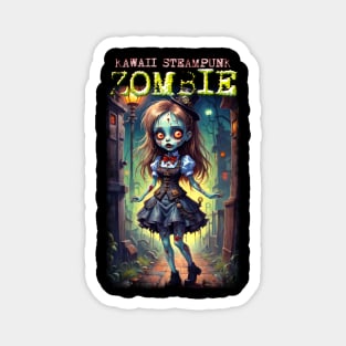 Kawaii Steampunk Zombie 03 Magnet