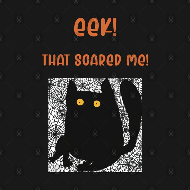 Scared black cat by marina63