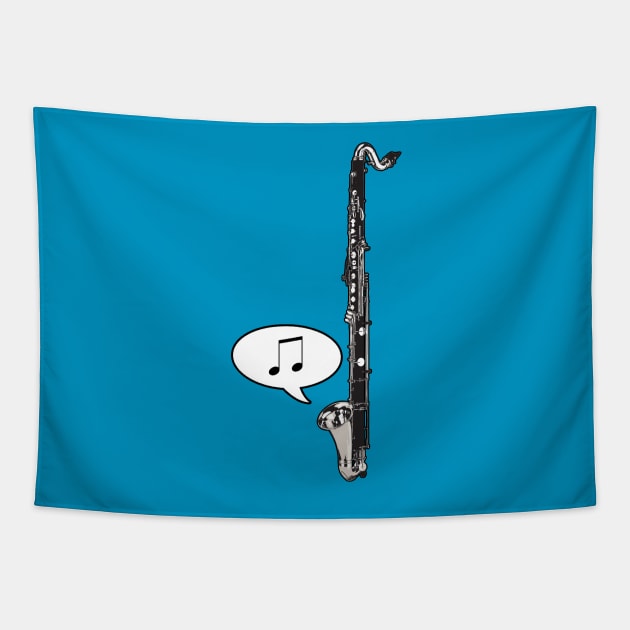 Bass Clarinet Tapestry by Dawn Anthes