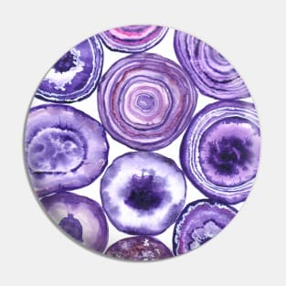 Purple agate pattern Pin