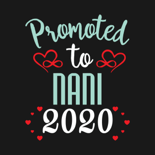 Promoted To Nani 2020 New Grandma To Be T-Shirt