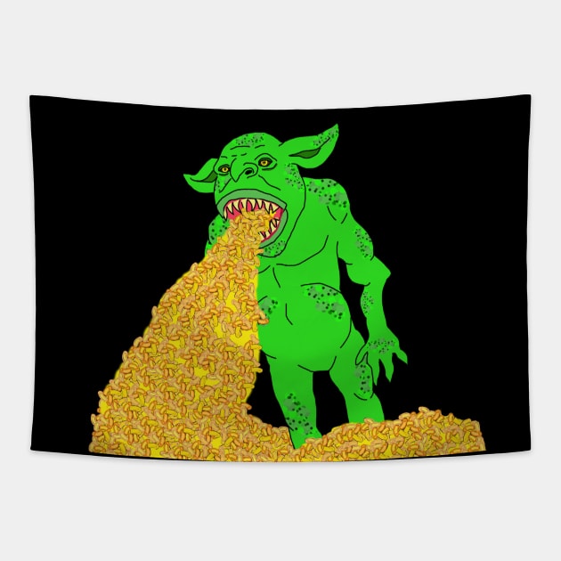 Cheddar Goblin Tapestry by Lydia's Green Light Closet 