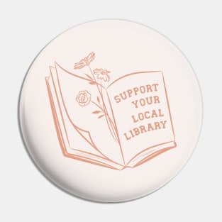 support your local library Pin