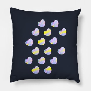 Self discovery - hearts pattern Pillow