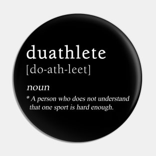 Duathtlete Definition | Duathlon Sport Pin