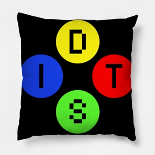 Dits on Gaming (Button Logo) Pillow