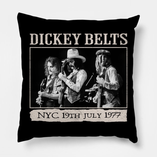 Dickey Betts NYC Pillow by xalauras studio