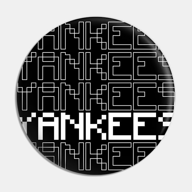 8bit YANKEES Pin by PXLART