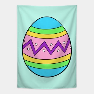 Pastel Zig Zag Easter Egg Tapestry