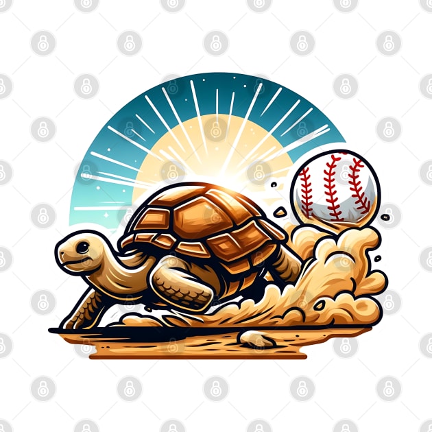 Endangered Beauty Baseball Desert Tortoise by TaansCreation 