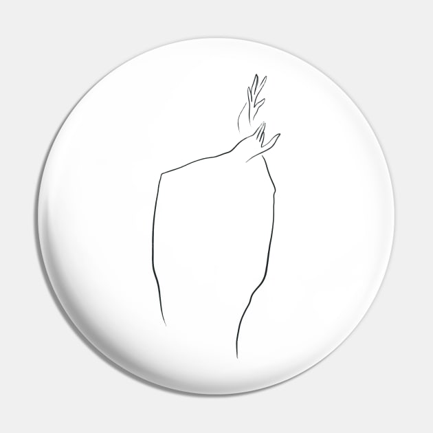 Dancing hands (brush line) Pin by Printable Muse