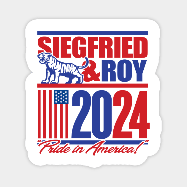 Siegfried Roy 2024 Magnet by MindsparkCreative