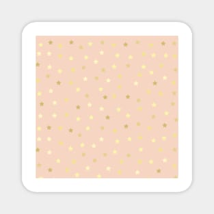 Golden Stars Pastel Pattern Magnet