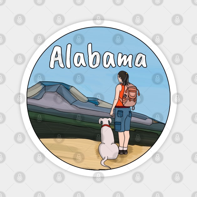 Hiking Alabama Magnet by DiegoCarvalho