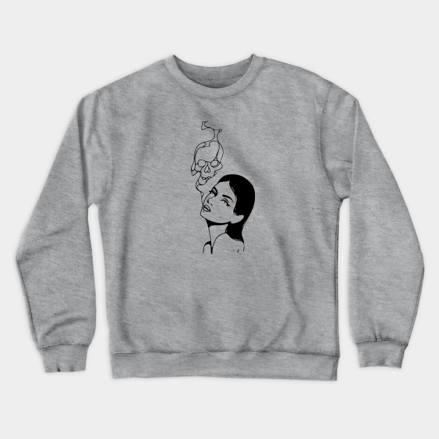 smoking girl sweatshirt