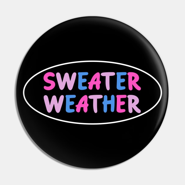 Sweater Weather - Bisexual Pride Pin by Football from the Left