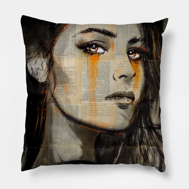 Slow burn Pillow by Loui Jover 