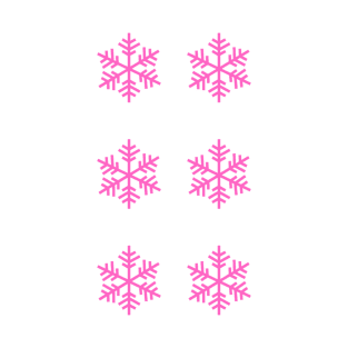 ❄ hot pink snowflakes ❄ T-Shirt