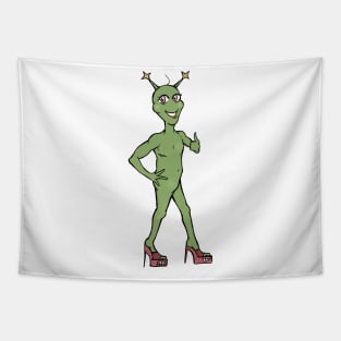 A female alien Tapestry