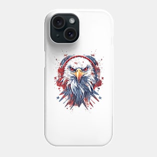 Retro 4th of July Shirt, Patriotic Eagle TShirt, Red White and Blue, American Pride, Independence Day Tee, Eagle Decoration, USA Distressed Phone Case