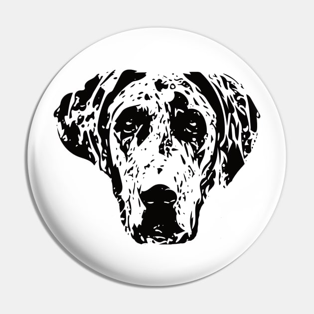 Great Dane Face Design - A Dane Christmas Gift Pin by DoggyStyles