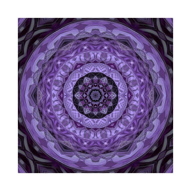 lilac pink and purple hexagonal kaleidoscopic design by mister-john