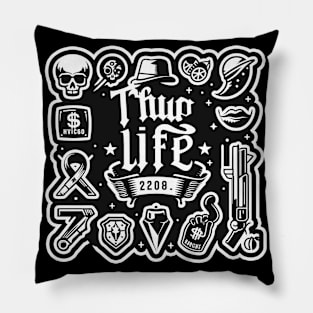 Thug Life Urban Artwork Pillow