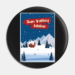 Sun Valley, Idaho,Ski Poster Pin
