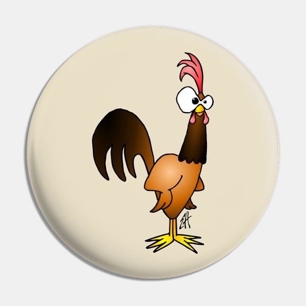 Rooster Pin by Cardvibes