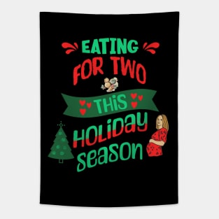 Eating For Two This Holiday Season, Pregnancy Announcement Tapestry