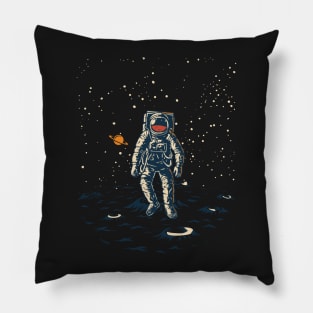 Vintage Space Astronaut Travel Pillow