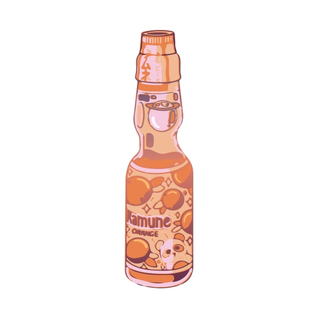 Orange Ramuné Soda! by emiliapapaya