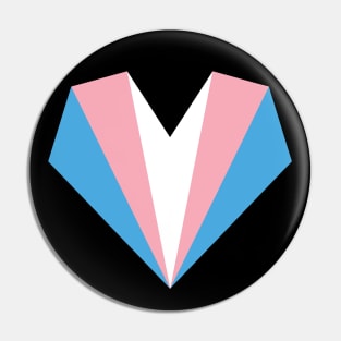 Trans Is Beautiful Heart Pin