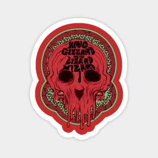 Lizard skull Red Magnet