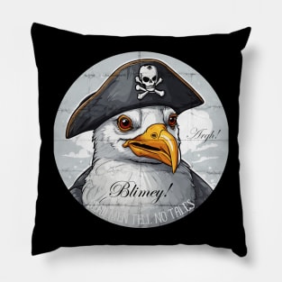 pirate seagull Pillow