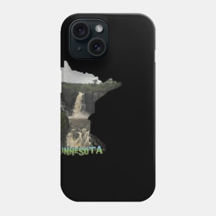 Minnesota Outline (Grand Portage State Park) Phone Case