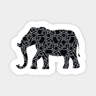 Black And White Elephant | For black and white designs lovers Magnet