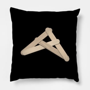 Ice Cream Stick Ninja Star Pillow