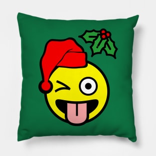 Mistletoe Emoji Pillow