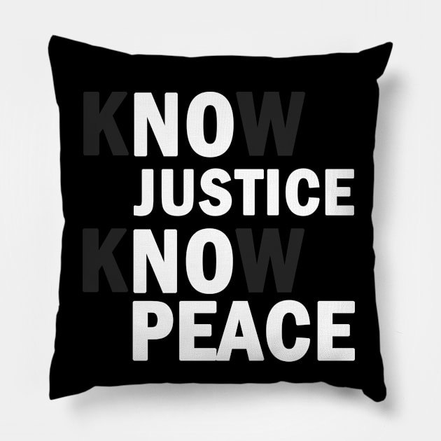 No justice No peace Pillow by valentinahramov