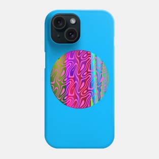 Silhouette Circle Abstract Ripple Pink Green Red Blue Teal Phone Case