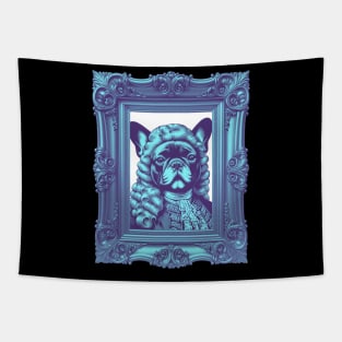 Rococo Doggo Funny Vintage French Bulldog Portrait | Frenchie | Dog | Puppy | Baroque | French | Fashion | Classical Art | History | Tapestry