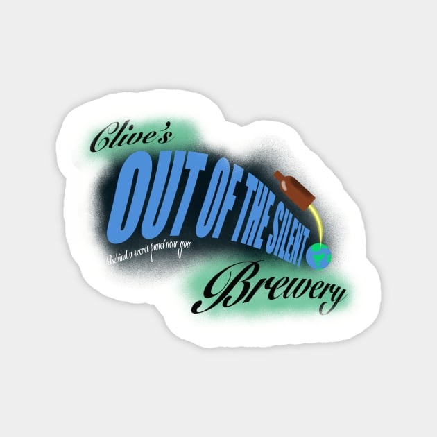 Out of the Silent Brewery Magnet by Popoffthepage