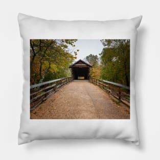 Humpback Covered Bridge Virginia Pillow